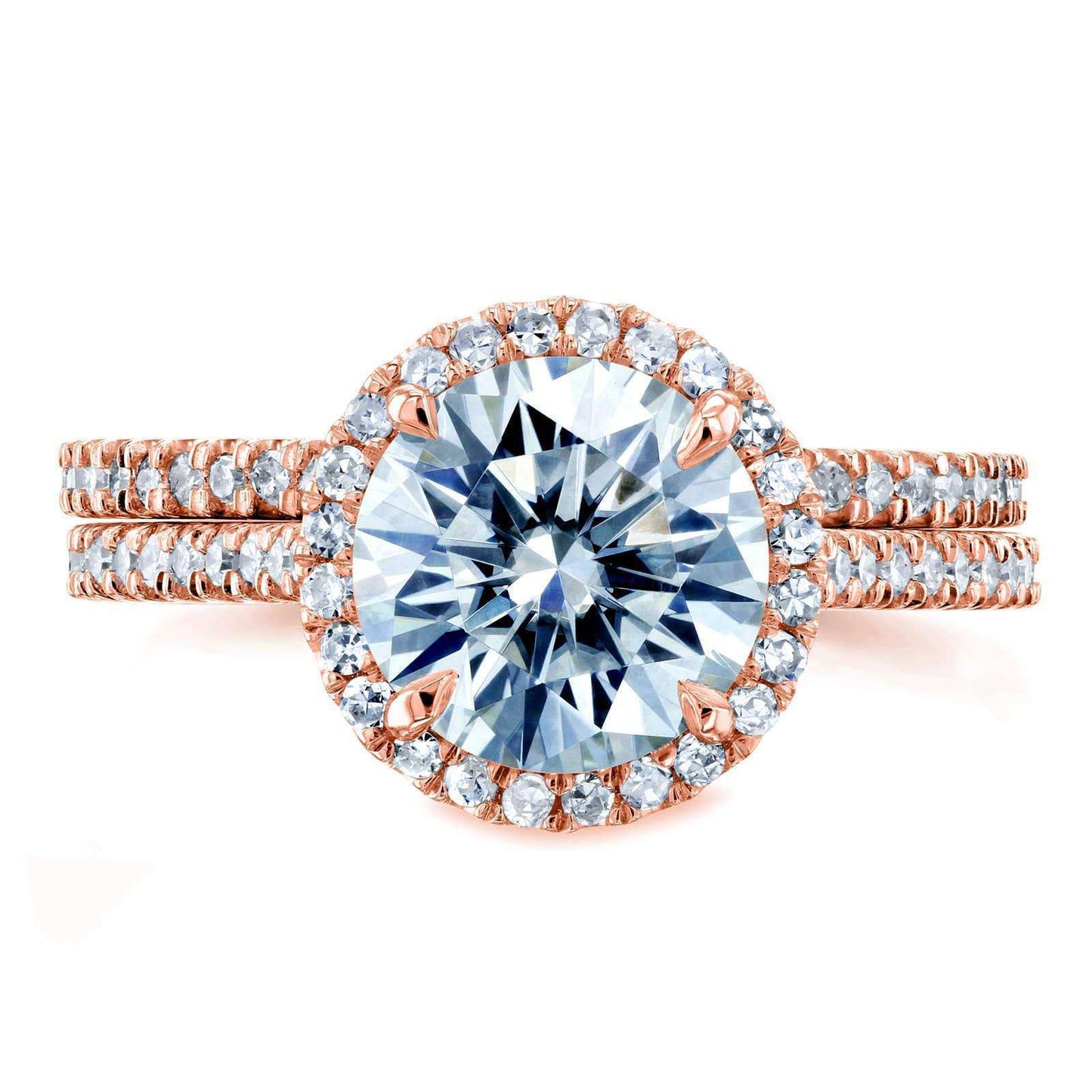 2.28 Carat Moissanite Round Capri Bridal Set (DEF/VS)