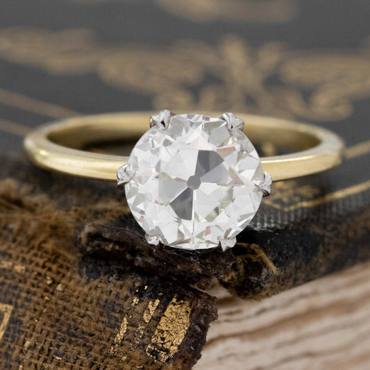 2.19ct Old European Cut Diamond Solitaire