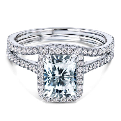 2.3 Carat Moissanite Radiant Original Bridal Set (DEF/VS)