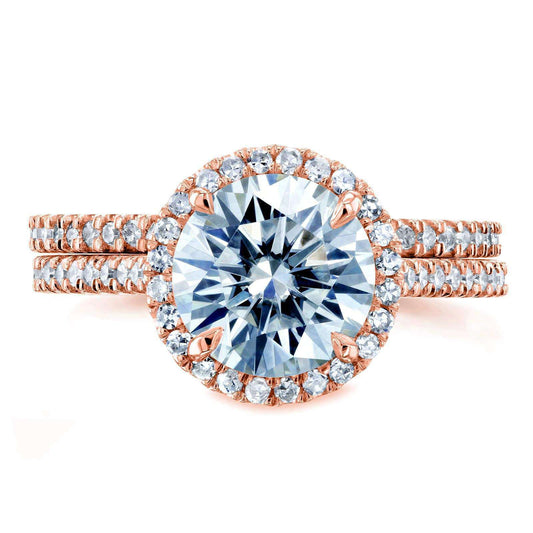 2.28 Carat Moissanite Round Capri Bridal Set (DEF/VS)