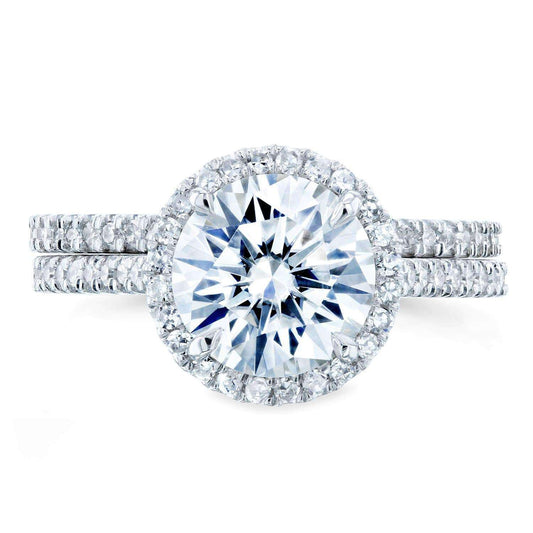 2.28 Carat Moissanite Round Capri Bridal Set (DEF/VS)